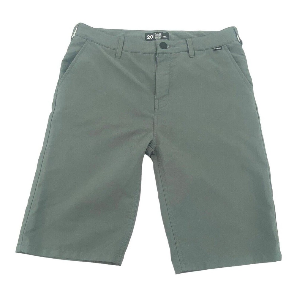 Hurley Men's Cutback Shorts Mens Size 32 Waist Khaki Green 10 Inch Inseam